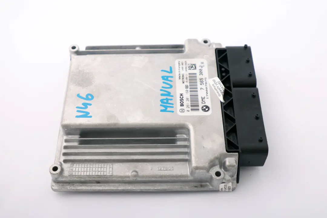 N46 118i 318i 120i 320i ECU DME Unidad de Control Motor para BMW E87 E90 E91 con número de pieza 7565300 BMW E87 E90 E91 N46 118i 318i 120i 320i ECU DME Unidad de Control Motor - SKU 7565300-5 - Número de pieza 7565300