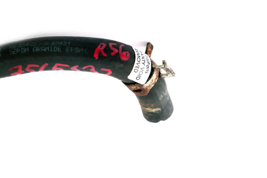 Turbocharger Coolant Hose to Mini Cooper S JCW R55 R56 N14 with Part number 7565432 Mini Cooper S JCW R55 R56 N14 Turbocharger Coolant Hose - SKU 7565432 - Part number 7565432
