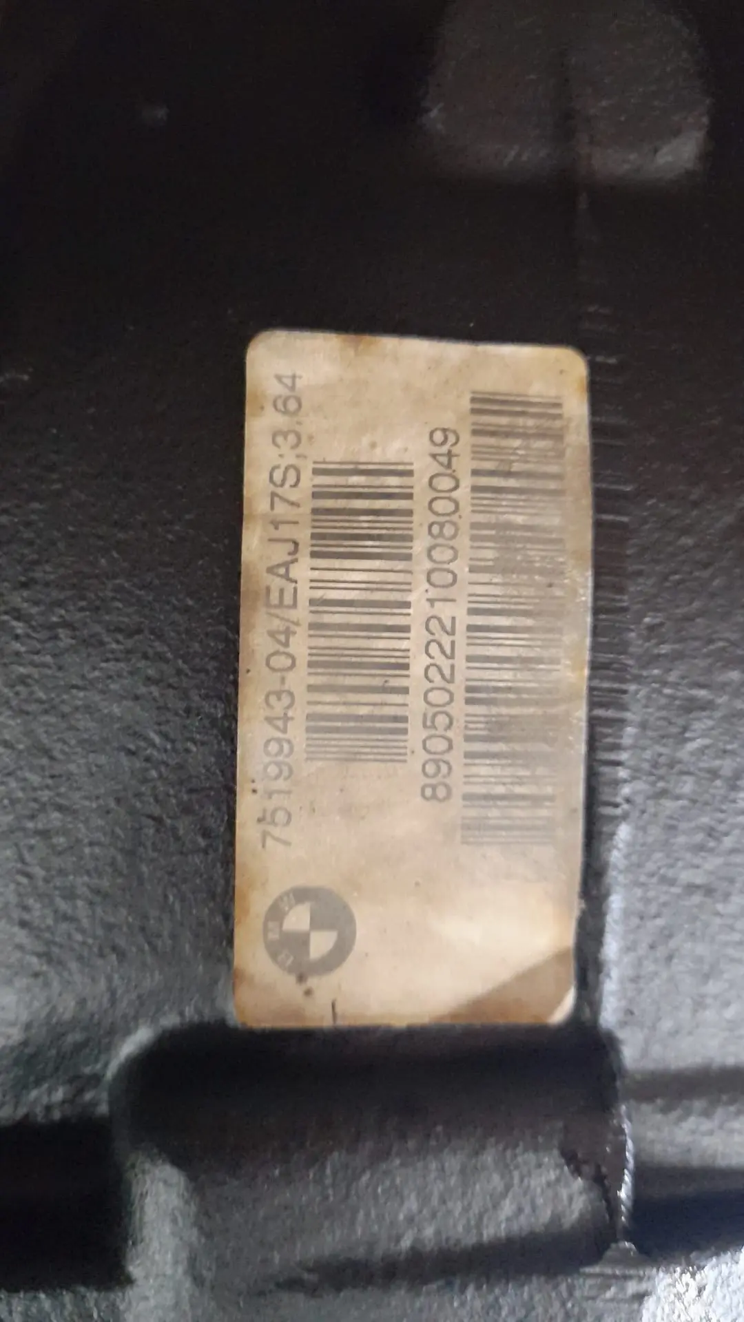 BMW E87 130i E90 E91 E92 330i N52 N52 N53 Diferencial 3,64 Ratio GARANTIA - SKU 7566175 - Número de pieza 7566175