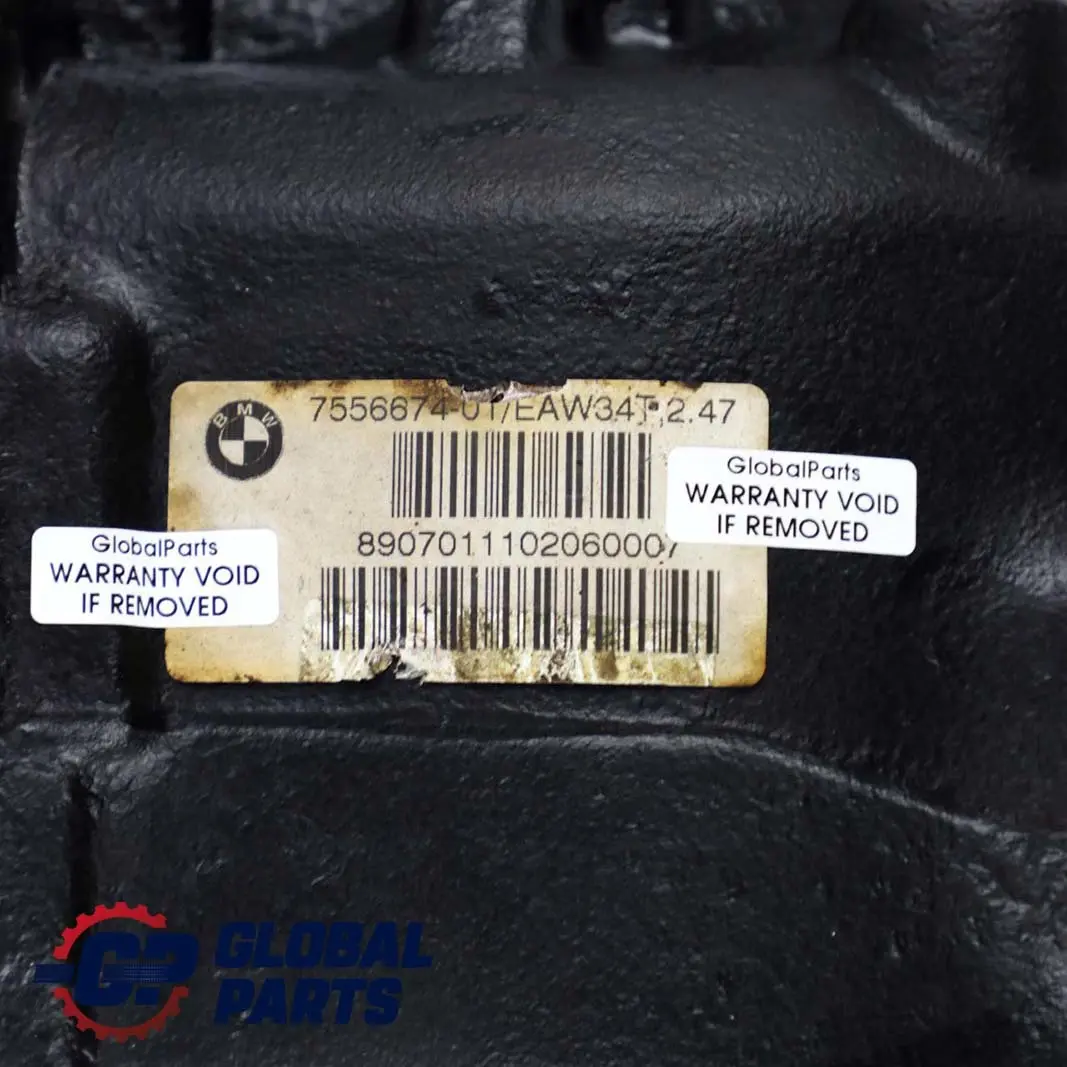 M47N2 Diferencial Trasero Diff 2,47 Ratio GARANTIA para BMW E87 120d E90 E91 318d con número de pieza 7566198 BMW E87 120d E90 E91 318d M47N2 Diferencial Trasero Diff 2,47 Ratio GARANTIA - SKU 7566198 - Número de pieza 7566198