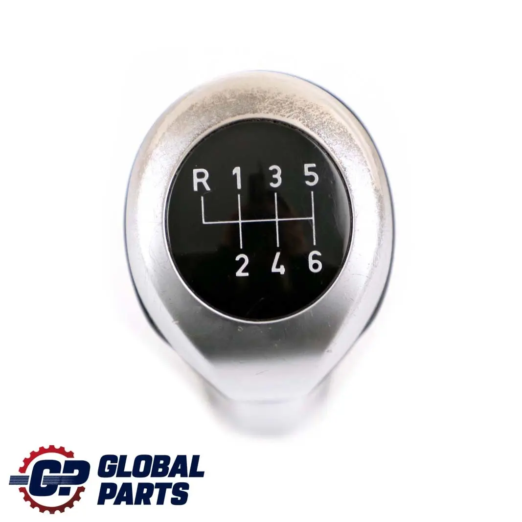 Leather Gear Shift Knob 6 Gear Perlglanz Chrome to BMW 1 3 X3 Series 3 E84 E87 E90 with Part number 7566267 BMW 1 3 X3 Series 3 E84 E87 E90 Leather Gear Shift Knob 6 Gear Perlglanz Chrome - SKU 7566267-3 - Part number 7566267