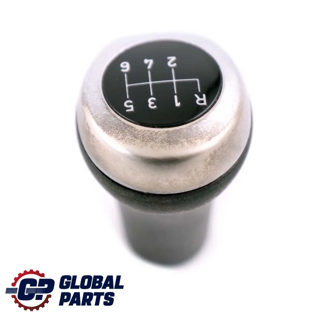 Leather Gear Shift Knob 6 Gear Perlglanz Chrome to BMW 1 3 X3 Series 3 E84 E87 E90 with Part number 7566267 BMW 1 3 X3 Series 3 E84 E87 E90 Leather Gear Shift Knob 6 Gear Perlglanz Chrome - SKU 7566267-3 - Part number 7566267