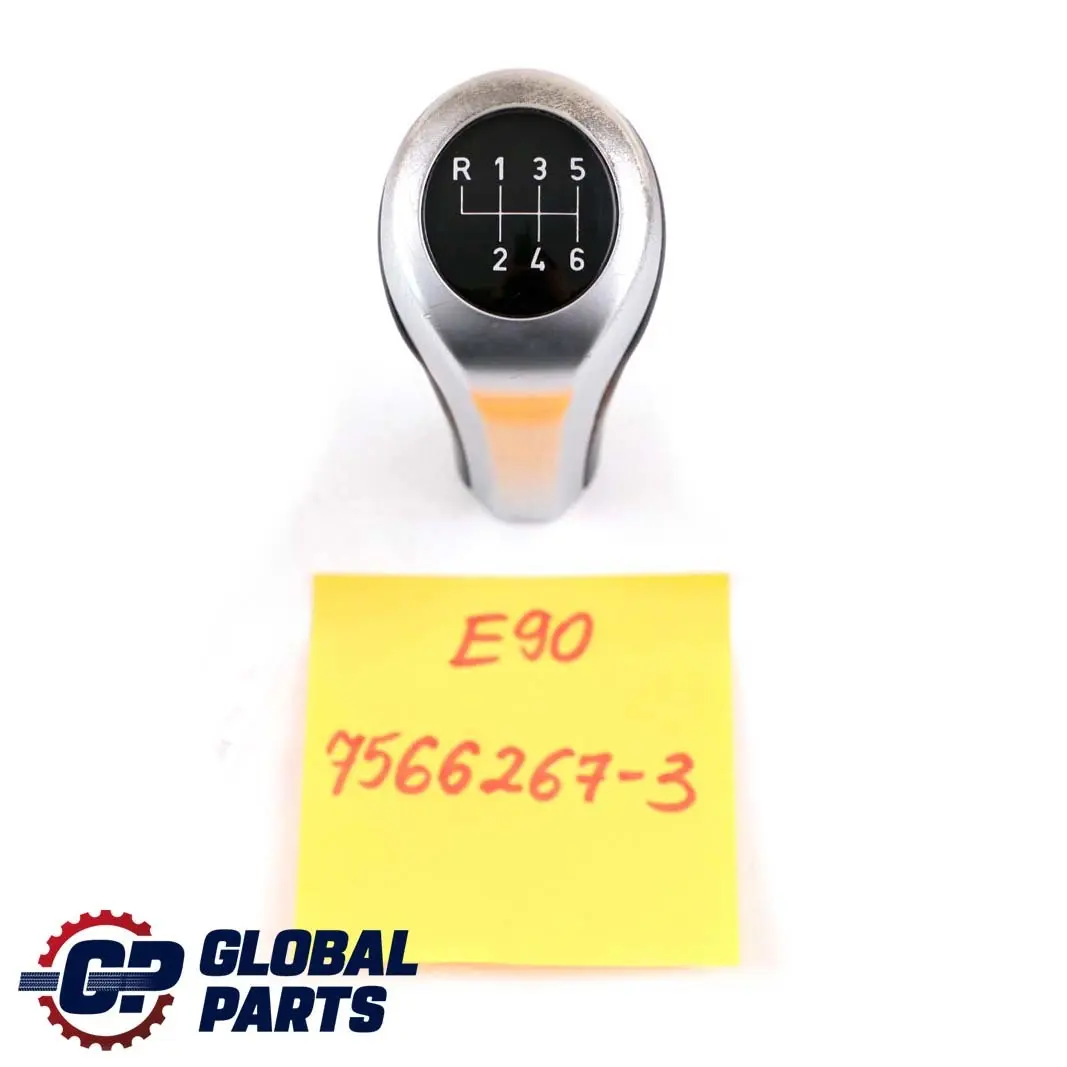 Schaltknopf 6-Gang Spange Perlglanz Chrome BMW 1 3 X1 er E84 E87 E90 E60 LCI - SKU 7566267-3 - Teilenummer 7566267