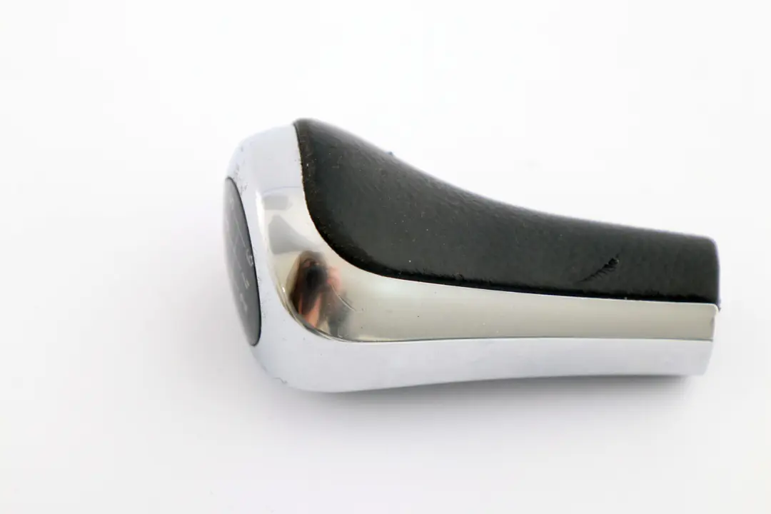 Leather Gear Shift Knob 6 Gear Perlglanz Chrome to BMW 1 3 X3 Series 4 E84 E87 E90 with Part number 7566267 BMW 1 3 X3 Series 4 E84 E87 E90 Leather Gear Shift Knob 6 Gear Perlglanz Chrome - SKU 7566267-4 - Part number 7566267