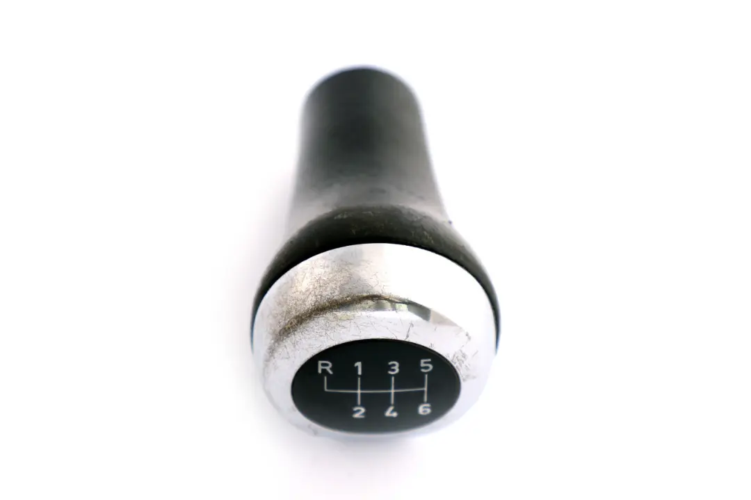 BMW 1 3 X3 Series 4 E84 E87 E90 Leather Gear Shift Knob 6 Gear Perlglanz Chrome - SKU 7566267-4 - Part number 7566267