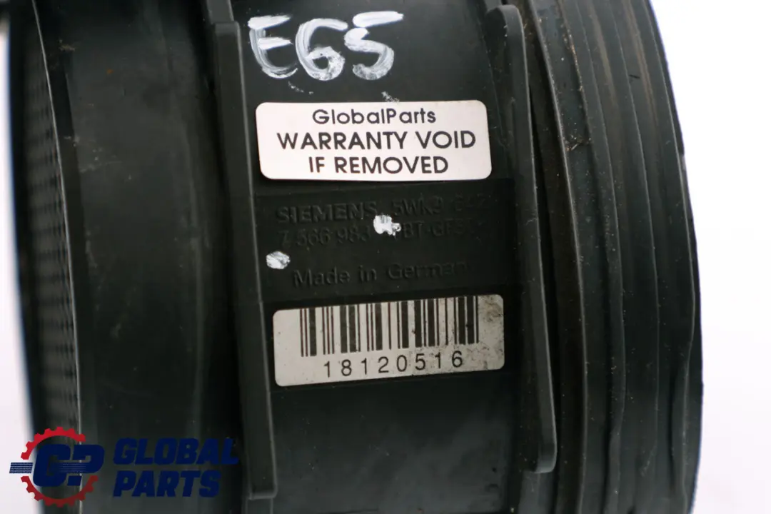 Hot Film Air Mass Flow Meter Pipe to BMW 3 7 X3 Z4 Series E46 E65 E83 E85 with Part number 7566983 BMW 3 7 X3 Z4 Series E46 E65 E83 E85 Hot Film Air Mass Flow Meter Pipe - SKU 7566983 - Part number 7566983