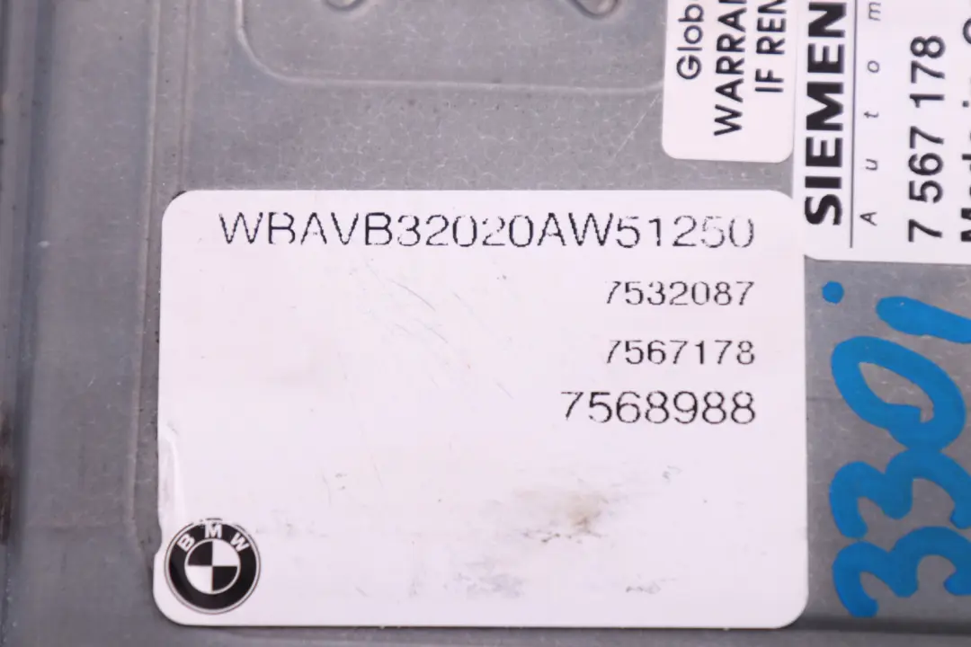 BMW 3 5 Series E87 E60 E90 330i 530i N52 ECU Kit DME CAS3 Key Automatic - SKU 7567178 - Part number 7567178
