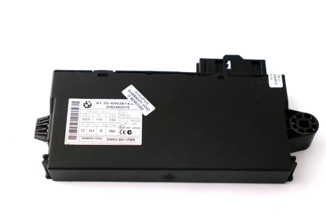 BMW E92 N52N 325i 218HP ECU Kit DME CAS3 + Clave Manual - SKU 7567362-3 - Número de pieza 7567362