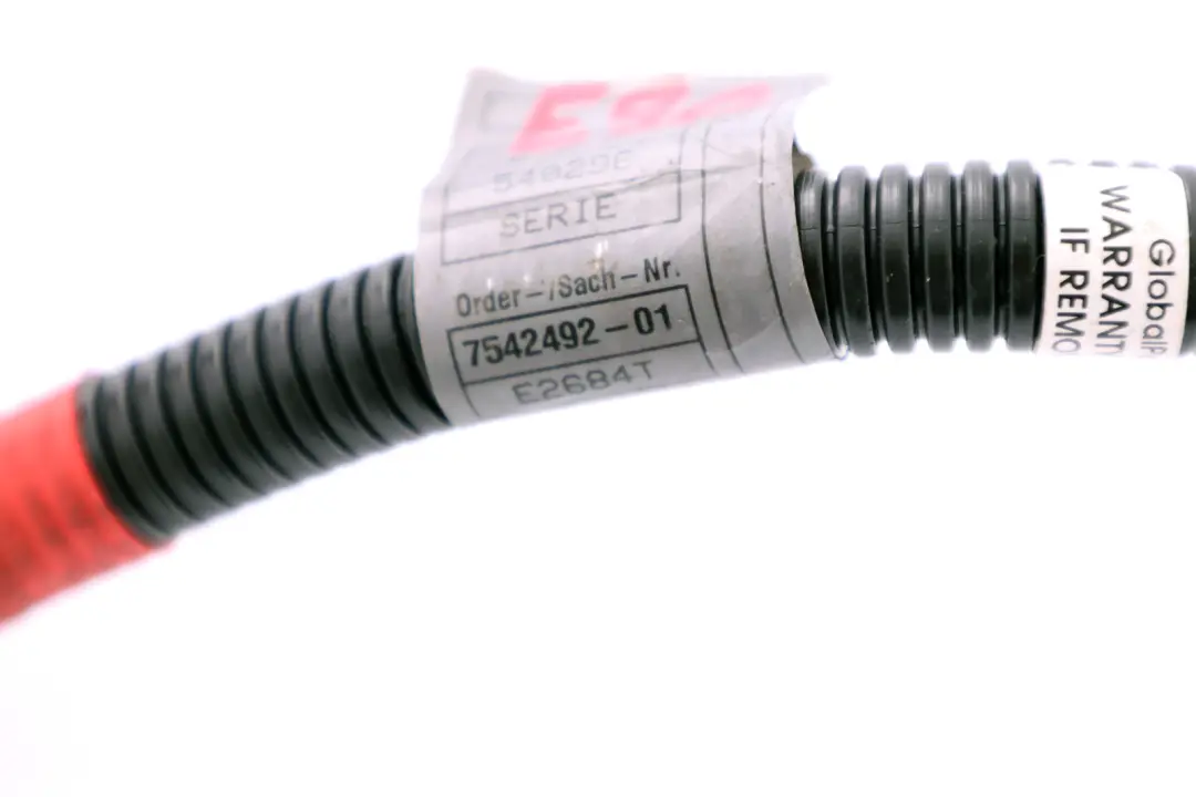 Starter Cable BMW E81 X1 E84 E87 E90 N52 Alternator Battery Wire B to  with Part number 7567776  Starter Cable BMW E81 X1 E84 E87 E90 N52 Alternator Battery Wire B - SKU 7567776 - Part number 7567776