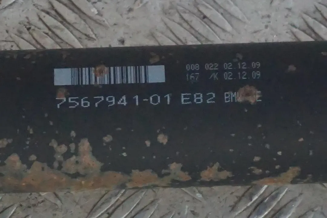 BMW E82 E88 125i N52N Wał Napędowy Manualny - SKU 7567941 - Numer Części 7567941