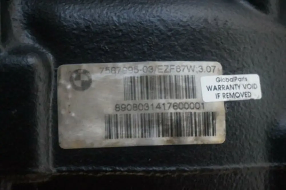 BMW X3 er E83 LCI 2.0d N47 Hinterachsgetriebe Differenzial 3,07 Erneut - SKU 7567995-1 - Teilenummer 7567995