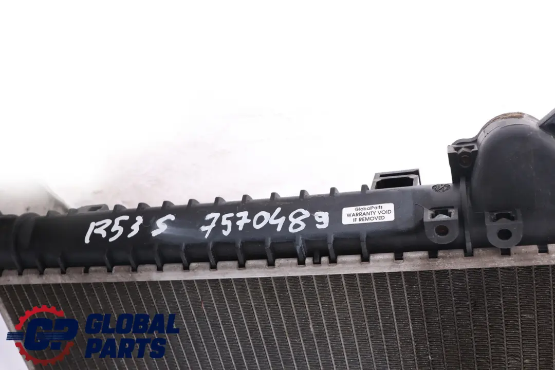 Radiador Motor Refrigeracion para Mini Cooper S R52 R53 con número de pieza 7570489 Mini Cooper S R52 R53 Radiador Motor Refrigeracion - SKU 7570489 - Número de pieza 7570489