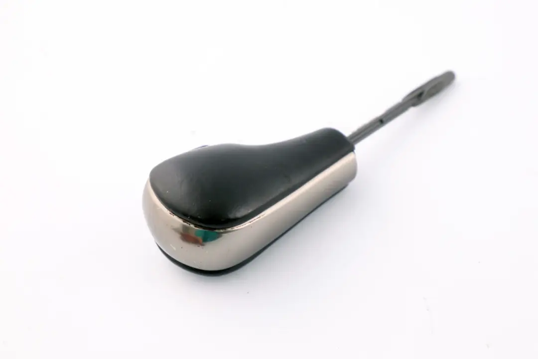 BMW 1 3 er 2 E81 E87 E90 E91 Wählhebelgriff Leder / Chromspange PERLGLANZ CHROM - SKU 7570652-4 - Teilenummer 7570652