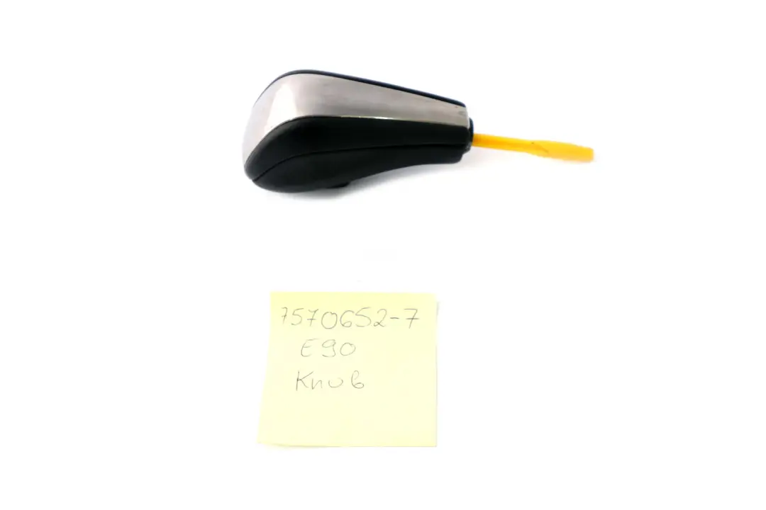 Wählhebelgriff Leder Chromspange PERLGLANZ CHROM BMW E81 E87 E90 E91 - SKU 7570652-7 - Teilenummer 7570652