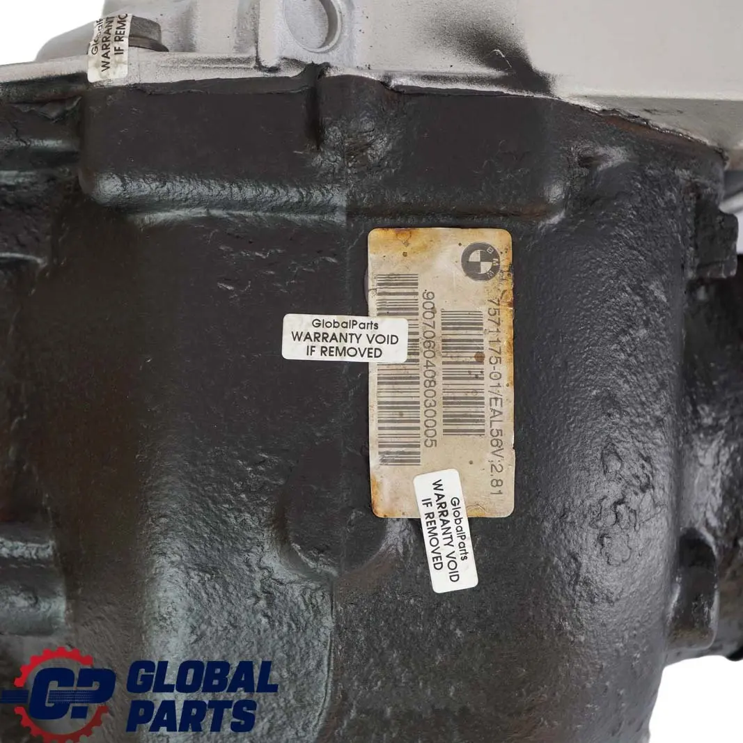 BMW E90 E91 E92 335d M57N2 Hinterachsgetriebe Differenzial 2,81 GARANTIE Erneut - SKU 7571176-1 - Teilenummer 7571176