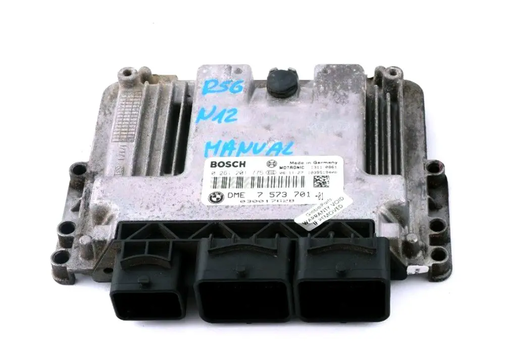 DME Unidad Control Motor Gasolina ECU para Mini Cooper One R55 R56 N12 con número de pieza 7573701 Mini Cooper One R55 R56 N12 DME Unidad Control Motor Gasolina ECU - SKU 7573701-2 - Número de pieza 7573701