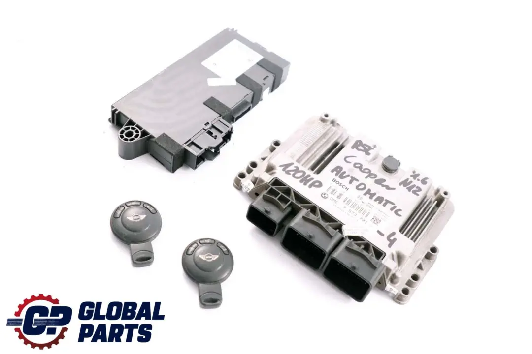 Mini Cooper R56 N12 Petrol Engine ECU Kit DME CAS3 + 2 Keys Automatic - SKU 7573701-4 - Part number 7573701