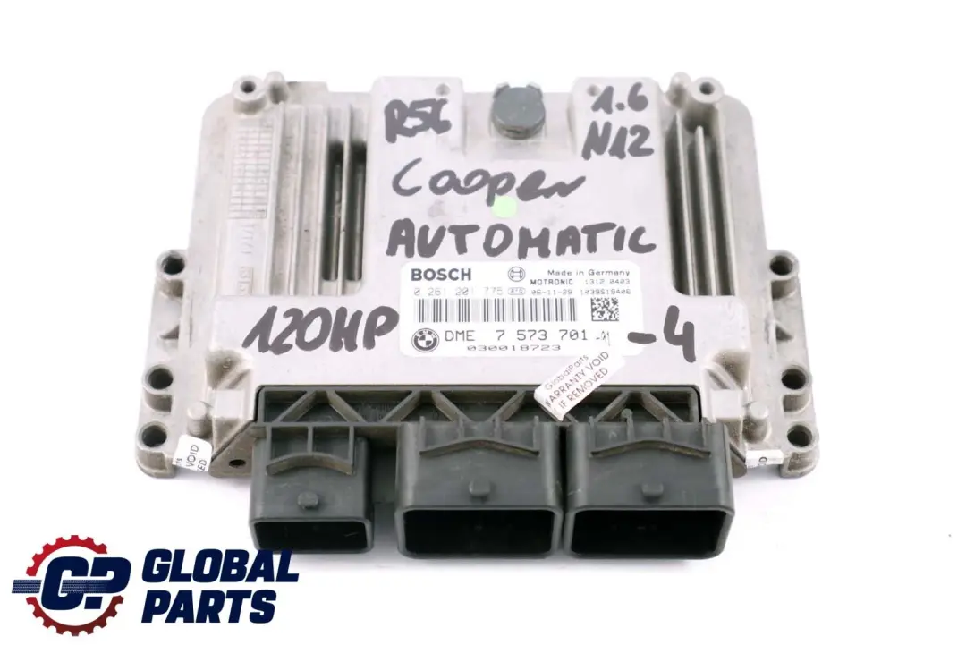 ECU KIT Steuergerät DME + 2 Schlüssel Automatisch für Mini Cooper R56 N12 mit Teilenummer 7573701 Mini Cooper R56 N12 ECU KIT Steuergerät DME + 2 Schlüssel Automatisch - SKU 7573701-4 - Teilenummer 7573701