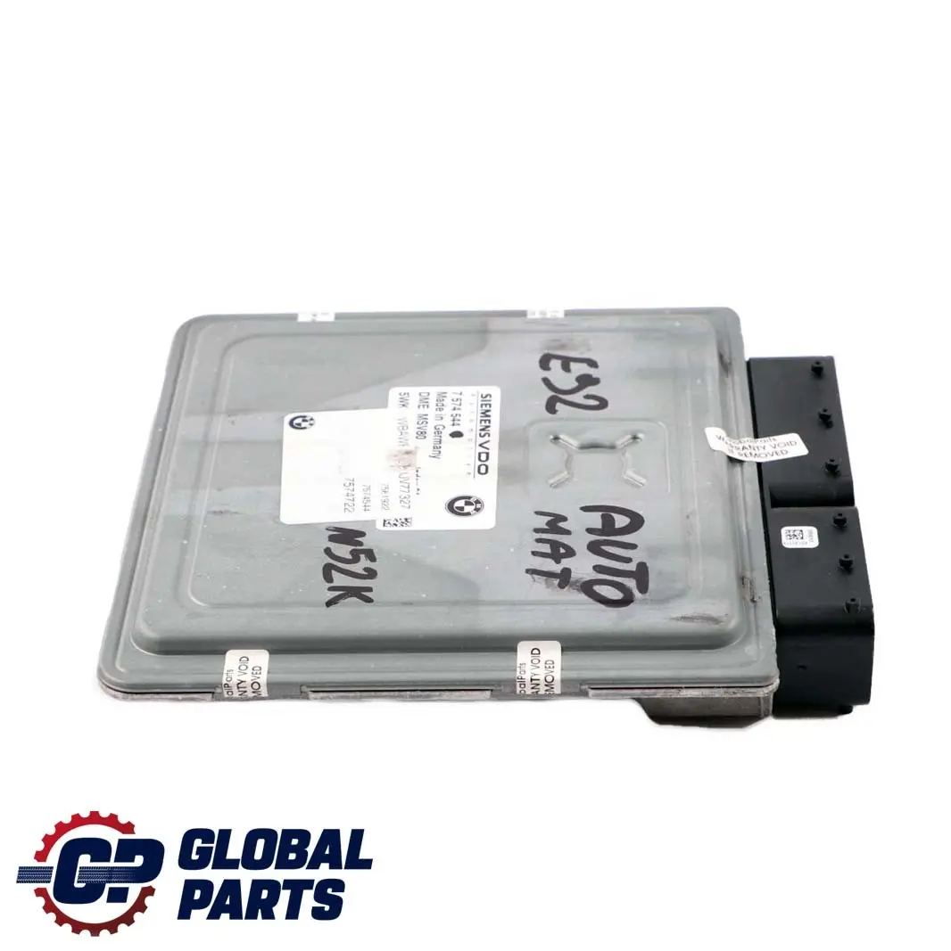N52N ECU Basic Engine Control Unit DME Automatic to BMW E90 E91 E92 E93 with Part number 7574544 BMW E90 E91 E92 E93 N52N ECU Basic Engine Control Unit DME Automatic - SKU 7574544 - Part number 7574544