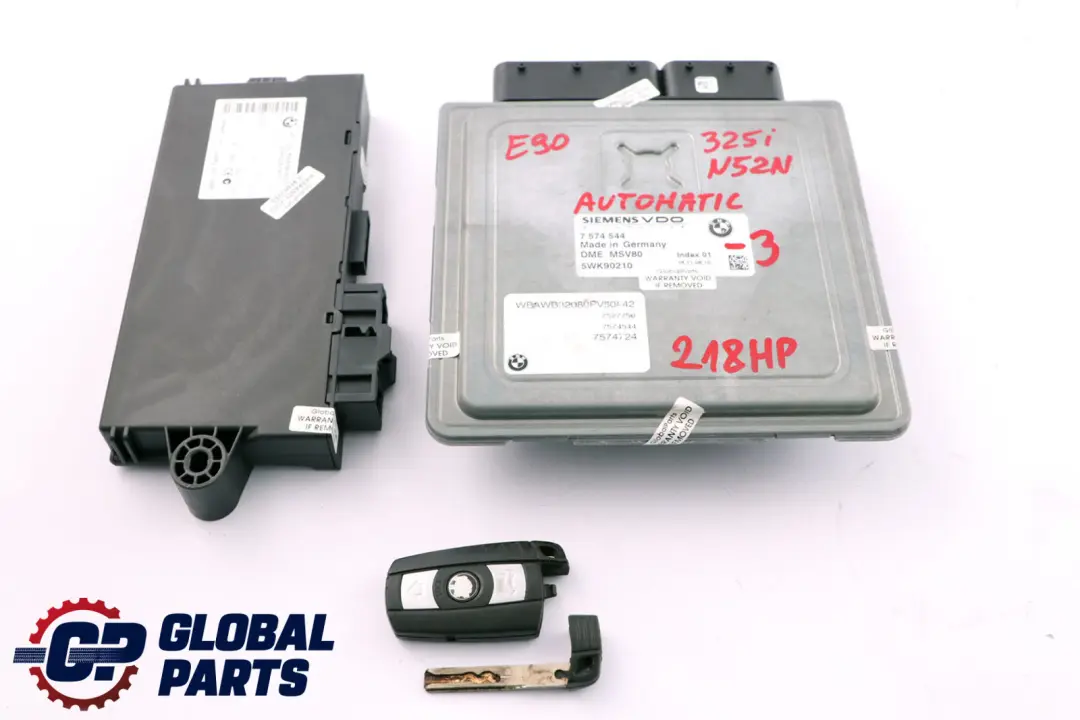 BMW E90 E91 E92 N52N 325i 218HP ECU Kit DME CAS3 Schlüssel Automatik - SKU 7574544-3 - Teilenummer 7574544