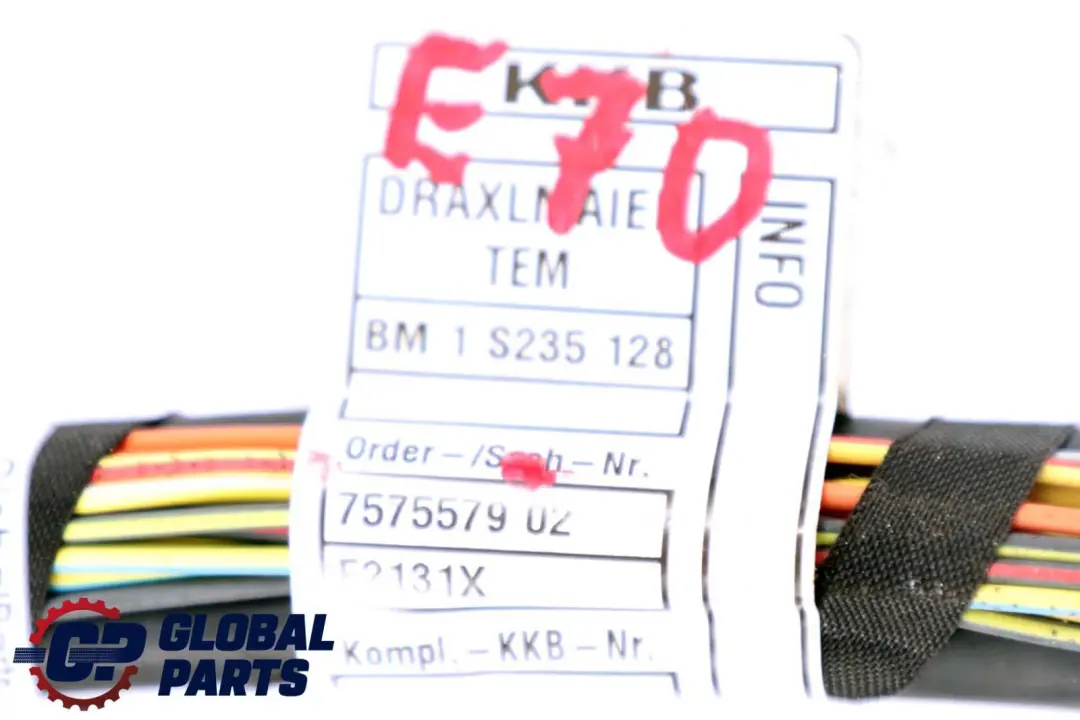 Kabel Kabelbaum Hinterachsgetriebe für BMW X5 X6 er E70 E71 mit Teilenummer 7575579 BMW X5 X6 er E70 E71 Kabel Kabelbaum Hinterachsgetriebe - SKU 7575579 - Teilenummer 7575579