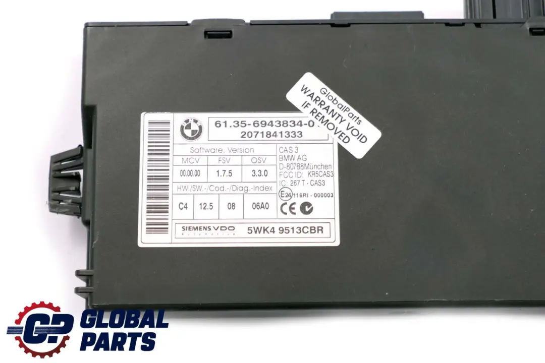 306HP Engine N54 ECU Kit DME + CAS3 + Key Automatic to BMW E90 E91 335i with Part number 7575875 BMW E90 E91 335i 306HP Engine N54 ECU Kit DME + CAS3 + Key Automatic - SKU 7575875-1 - Part number 7575875