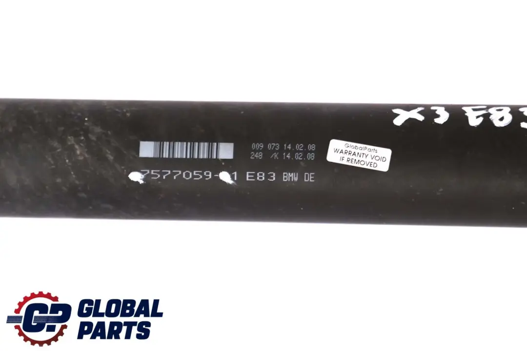 BMW X3 E83 LCI 1.8d 2.0d N47 Albero trasmissione posteriore Albero trasmissione - SKU 7577059 - Numero di parte 7577059
