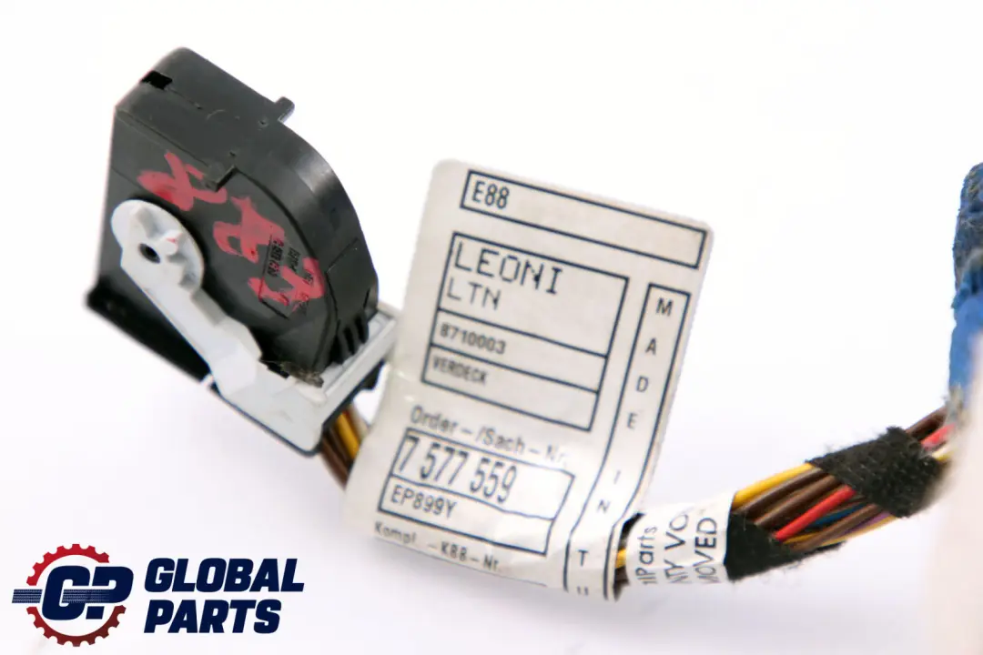 Cablaggio Cappotta Cavo 5434 per BMW E88 con numero di parte 7577559 BMW E88 Cablaggio Cappotta Cavo 5434 - SKU 7577559 - Numero di parte 7577559