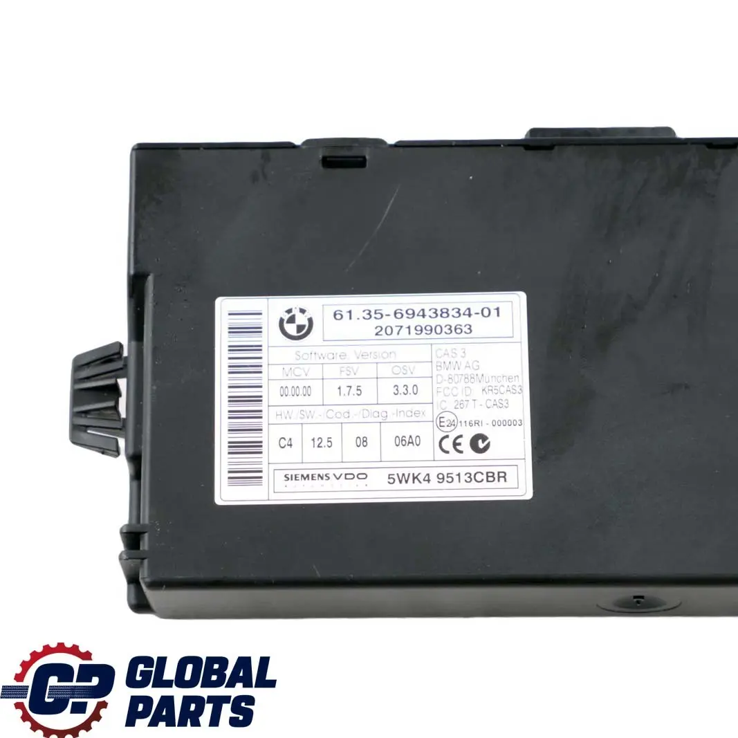 BMW E60 E90 LCI 325i 525i N53 218HP ECU Kit DME + CAS3 + Key Automatic - SKU 7578020-3 - Part number 7578020