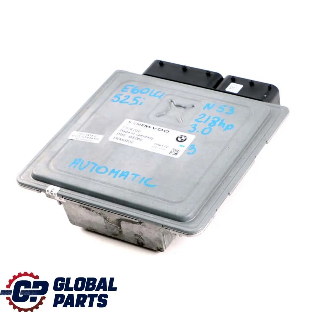 BMW E60 E90 LCI 325i 525i N53 218HP ECU Kit DME + CAS3 + Key Automatic - SKU 7578020-3 - Part number 7578020