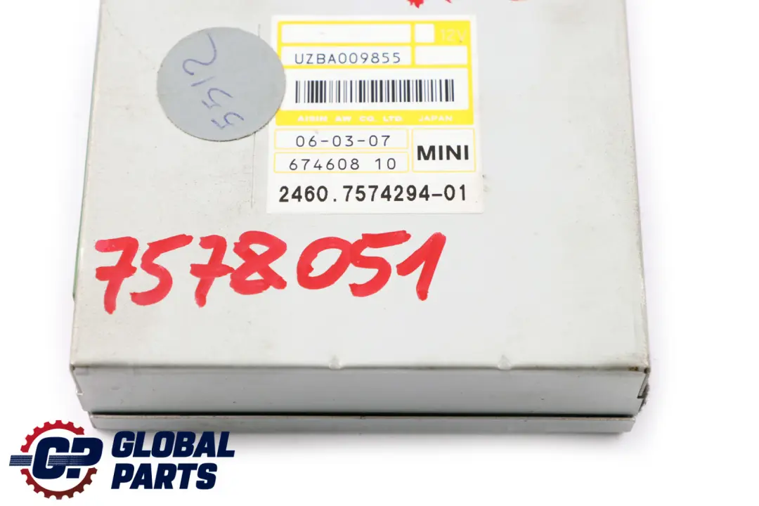 Caja De cambios automatica Unidad De control basica EGS 7574294 7571340 para Mini R56 con número de pieza 7578051 Mini R56 Caja De cambios automatica Unidad De control basica EGS 7574294 7571340 - SKU 7578051 - Número de pieza 7578051