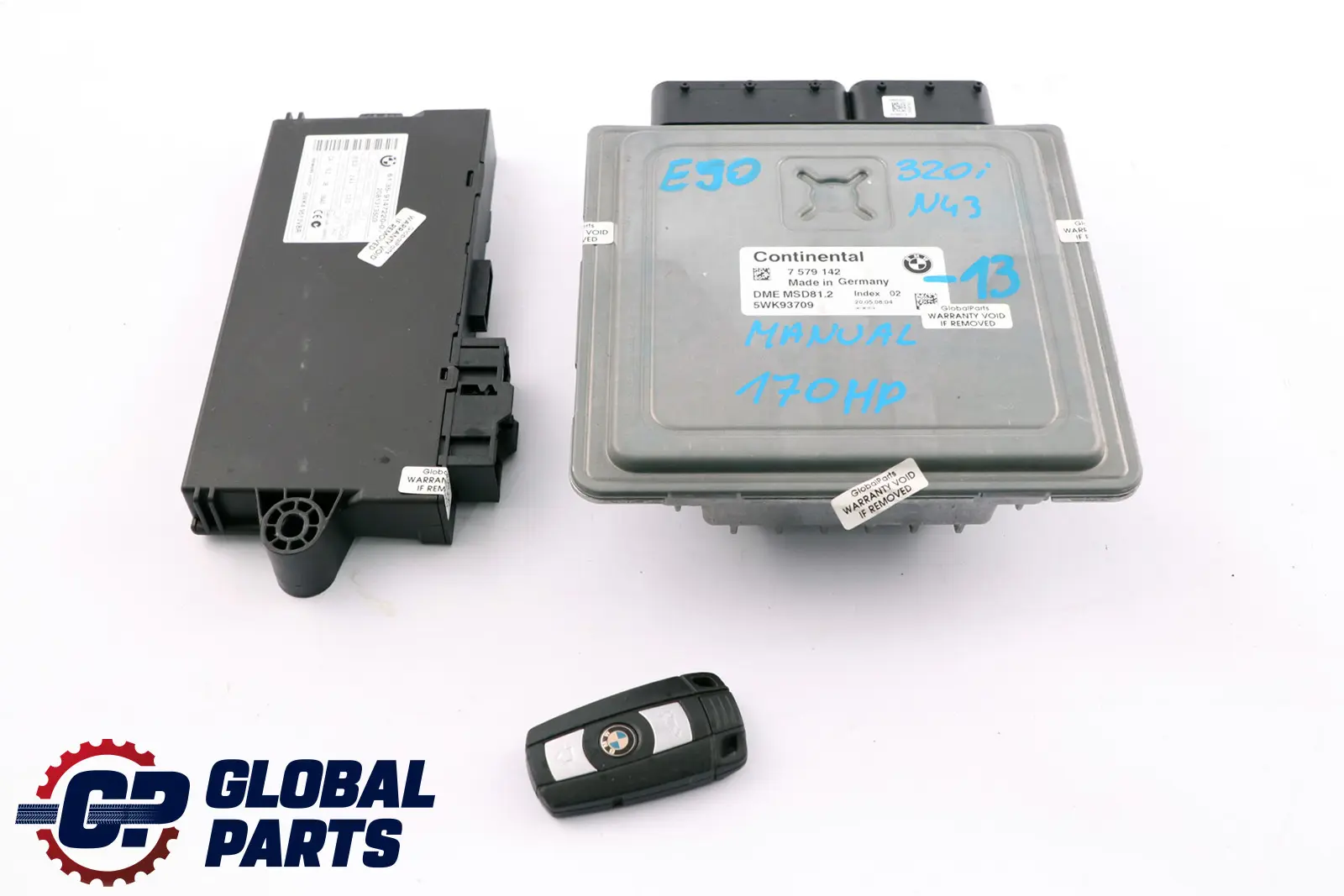 BMW 1 3 Series E87 LCI E90 120i 320i Petrol ECU Kit N43 DME 7579142  CAS3   Key