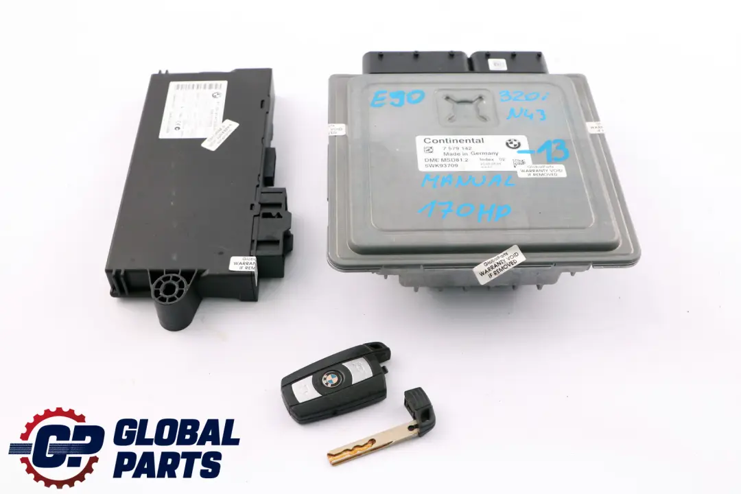 BMW 1 3 E87 LCI E90 120i 320i Benziner ECU Kit N43 DME CAS3 Schlüssel - SKU 7579142-13 - Teilenummer 7579142