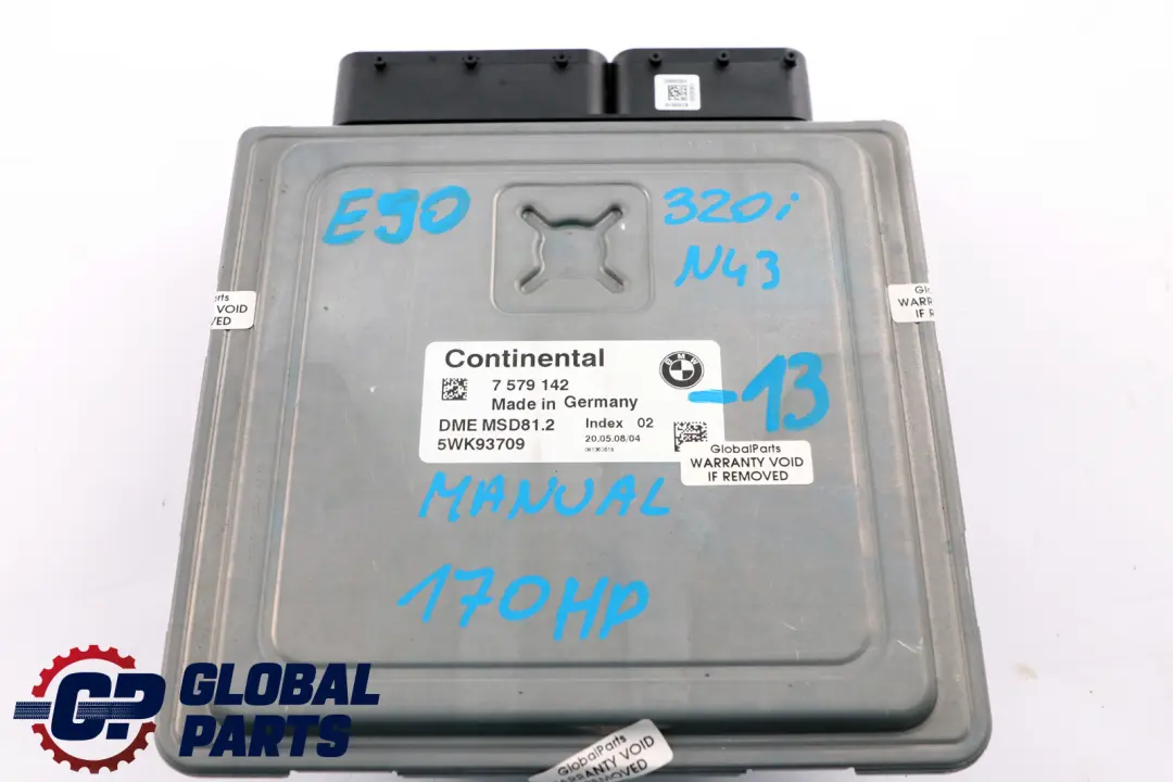 BMW 1 3 Series E87 LCI E90 120i 320i Petrol ECU Kit N43 DME CAS3 Key - SKU 7579142-13 - Part number 7579142