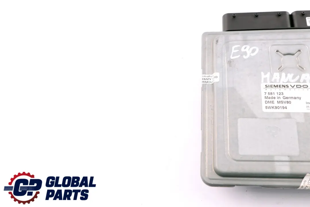 BMW 3 Series E90 E91 E92 Engine N52N ECU Control Unit DME MSV80 Manual - SKU 7581123 - Part number 7581123