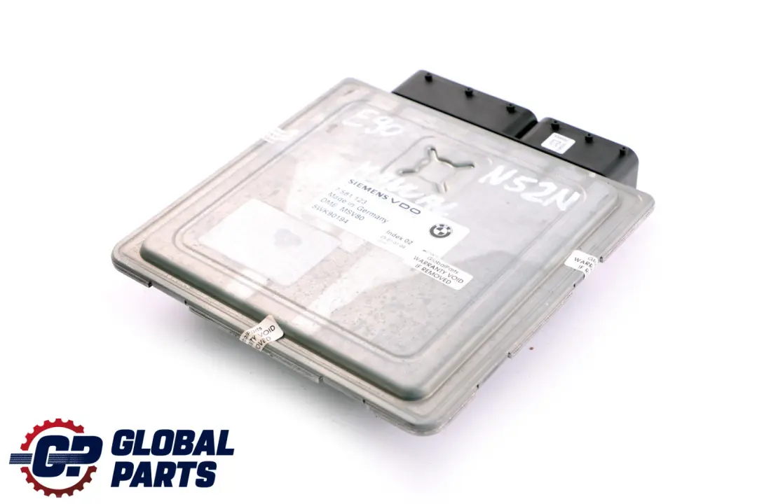 N52N ECU Control Unit DME MSV80 Manual to BMW 3 Series E90 E91 E92 Engine with Part number 7581123 BMW 3 Series E90 E91 E92 Engine N52N ECU Control Unit DME MSV80 Manual - SKU 7581123 - Part number 7581123