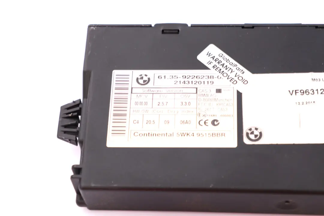 N43 (122HP) ECU Kit DME CAS3 Key to BMW 1 3 Series E81 E87 LCI 116i 1.6 with Part number 7583225 BMW 1 3 Series E81 E87 LCI 116i 1.6 N43 (122HP) ECU Kit DME CAS3 Key - SKU 7583225-17 - Part number 7583225