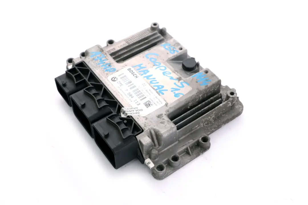 BMW Mini Cooper S R55 R56 R57 N14 1.6 ECU Basic Control Unit DME Manual - SKU 7584113 - Part number 7584113