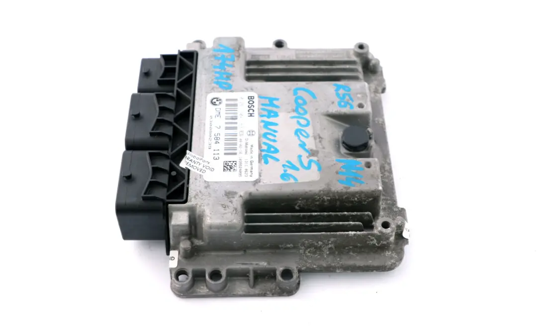 Mini Cooper S R55 R56 R57 N14 1.6 ECU Unità controllo base DME Manuale - SKU 7584113 - Numero di parte 7584113