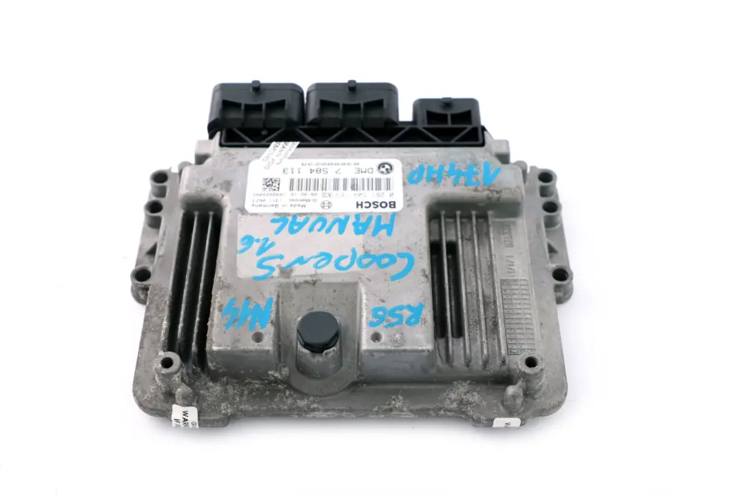 BMW Mini Cooper S R55 R56 R57 N14 1.6 ECU Basic Control Unit DME Manual - SKU 7584113 - Part number 7584113