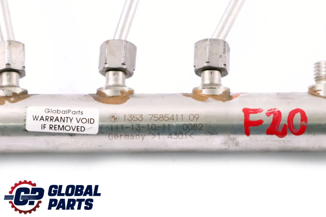 Kraftstoff Verteiler Rohr Hoch Druck Benzin für BMW F10 F20 F21 F30 LCI mit Teilenummer 7585411 BMW F10 F20 F21 F30 LCI Kraftstoff Verteiler Rohr Hoch Druck Benzin - SKU 7585411 - Teilenummer 7585411