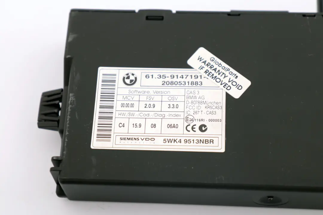 Mini Cooper S R55 R56 N14 1.6 174HP ECU Kit DME + CAS3 + Key Manual - SKU 7586134-2 - Part number 7586134