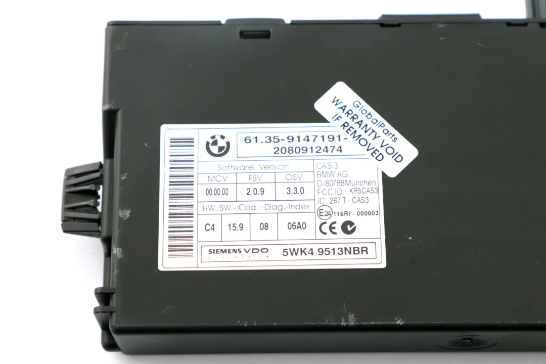 174PS Steuergerät DME CAS3 Schlüssel Automat für BMW Mini Cooper S R56 N14 mit Teilenummer 7586134 BMW Mini Cooper S R56 N14 174PS Steuergerät DME CAS3 Schlüssel Automat - SKU 7586134-3 - Teilenummer 7586134