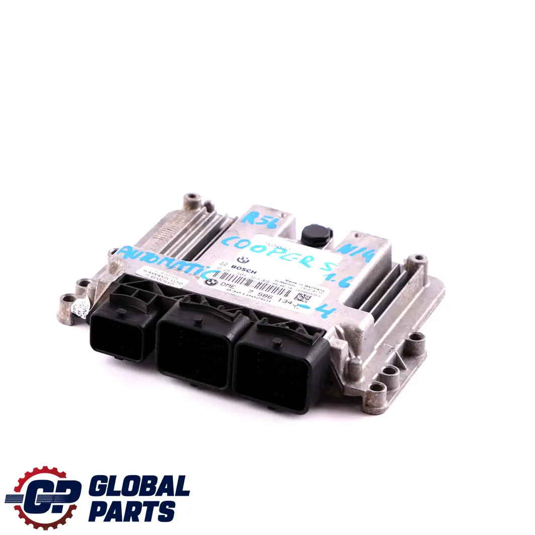 Mini Cooper S R55 R56 R57 N14 1.6 ECU Basic Control Unit DME Automatic - SKU 7586134-4 - Part number 7586134