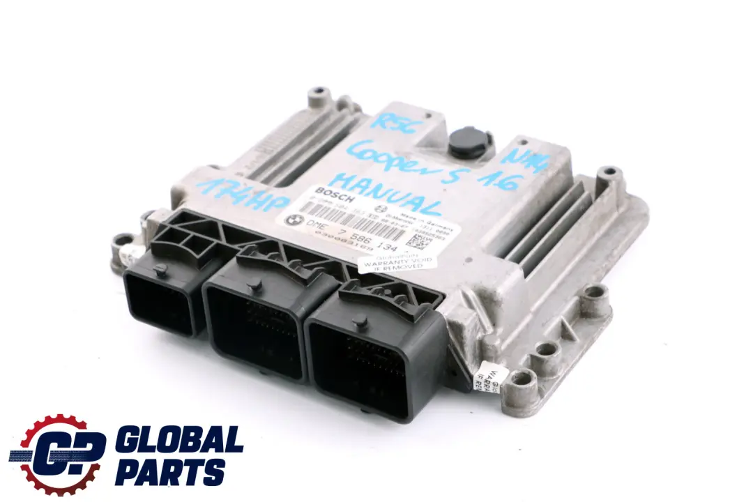 Mini Cooper S R55 R56 R57 N14 1.6 ECU Basic Control Unit DME Manual - SKU 7586134 - Part number 7586134