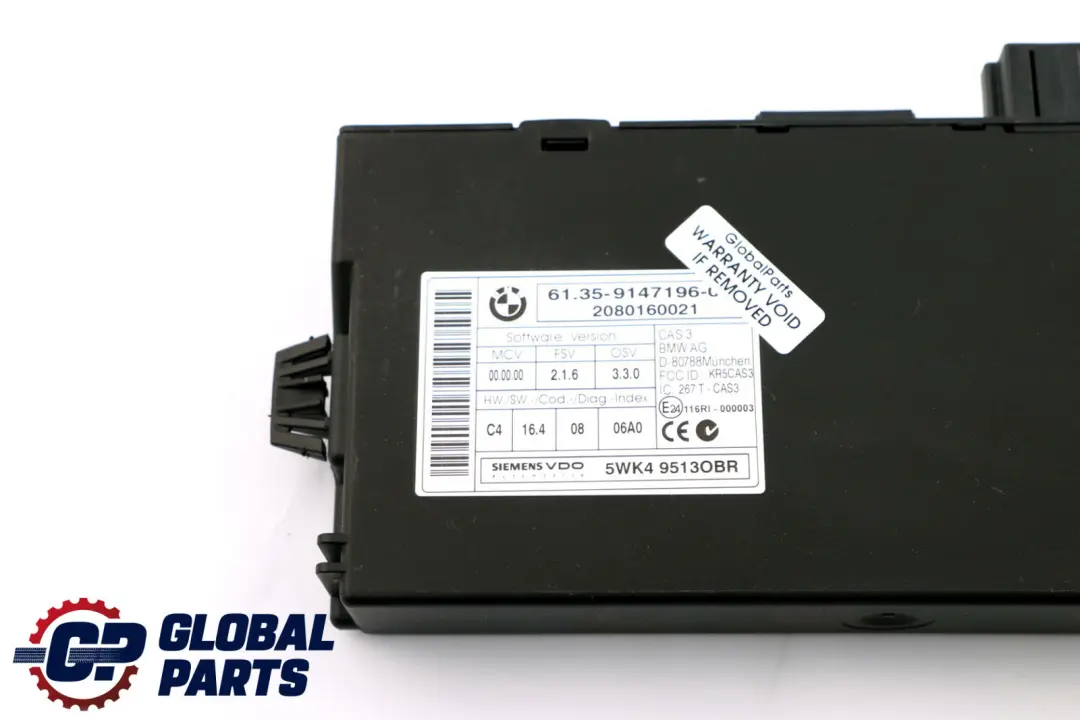 BMW E90 E93 325i E60 LCI 525i N53 218HP ECU Kit DME CAS3 + Key Automatic - SKU 7586940-1 - Part number 7586940