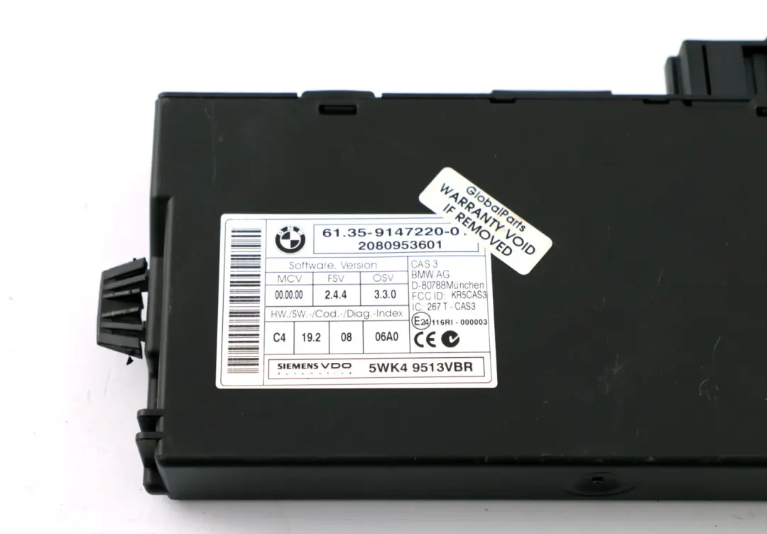 BMW E88 Cabrio 125i N52N 218HP Kit ECU DME CAS3 Chiave Automatico - SKU 7587164-1 - Numero di parte 7587164