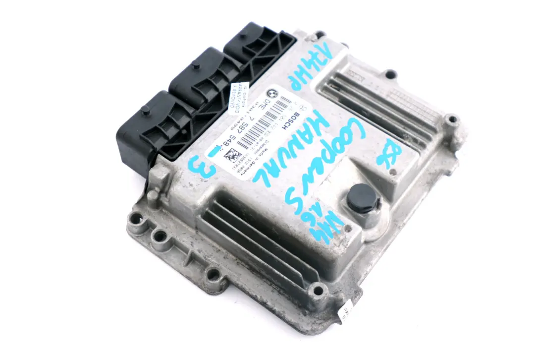 Mini Cooper S R55 R56 R57 N14 1.6 ECU Basic Control Unit DME Manual - SKU 7587548-3 - Part number 7587548