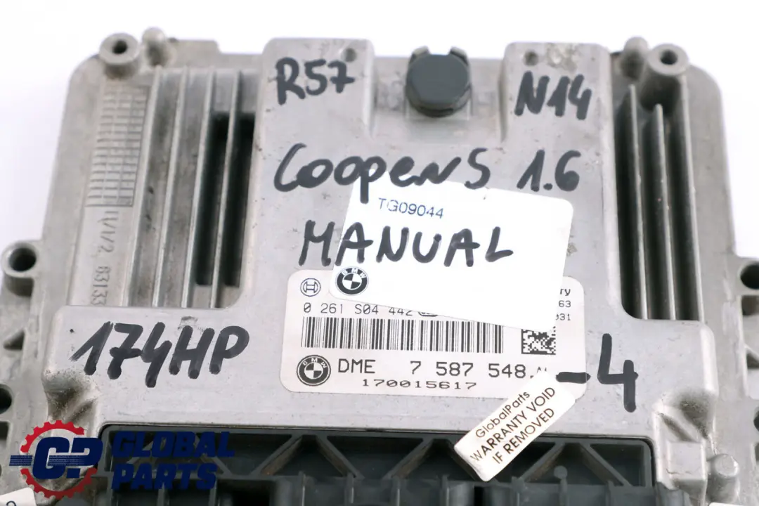 Mini Cooper S R55 R56 R57 N14 1.6 174HP ECU Kit DME CAS 3 + Key Manual - SKU 7587548-4 - Part number 7587548