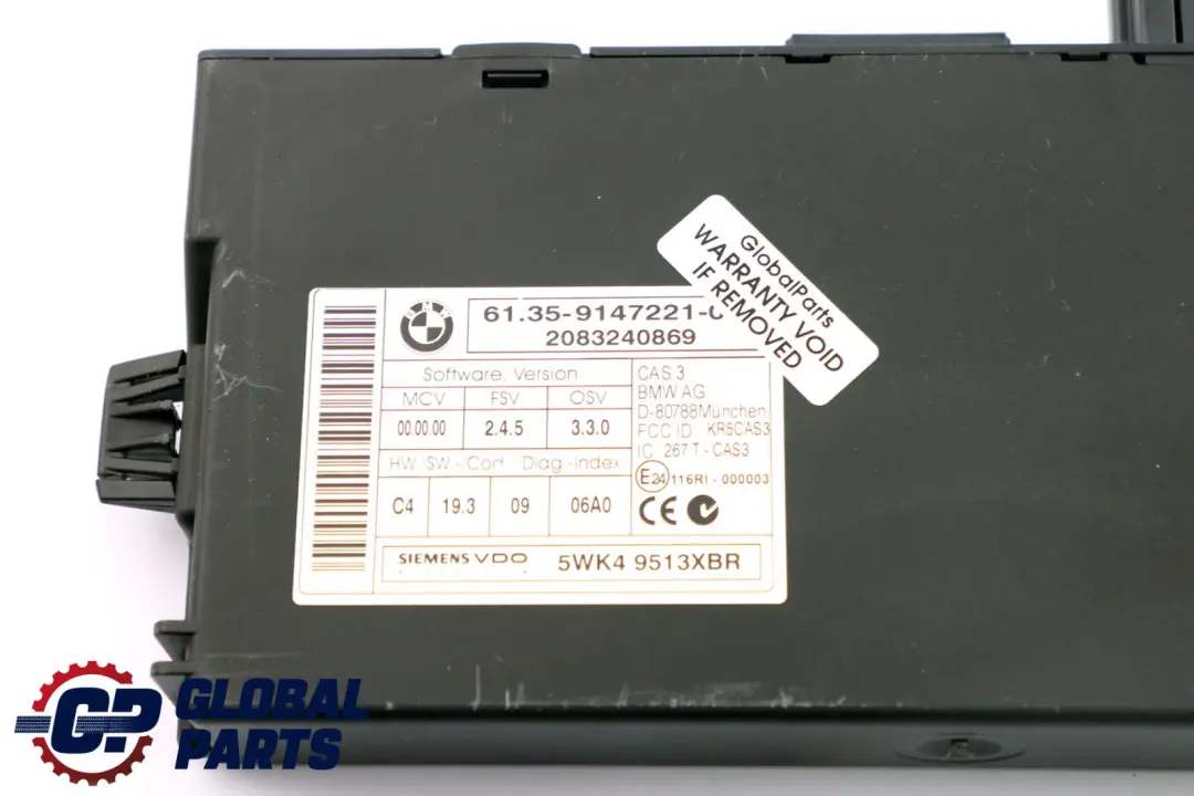 Mini Cooper S R55 R56 R57 N14 1.6 174HP ECU Kit DME CAS 3 + Key Manual - SKU 7587548-4 - Part number 7587548